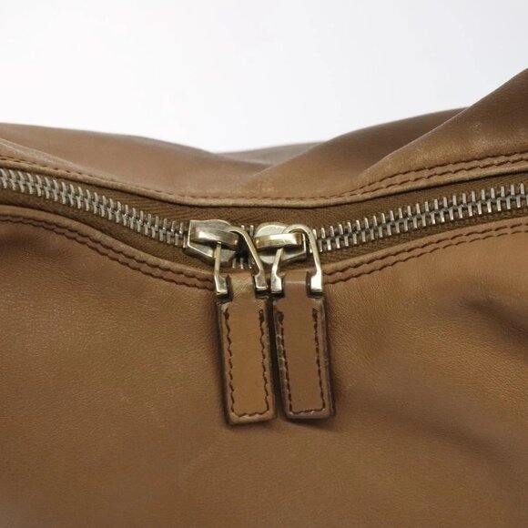 GUCCI Shoulder Bag Leather Brown Gold 001 4288 Auth - Picture 12 of 16